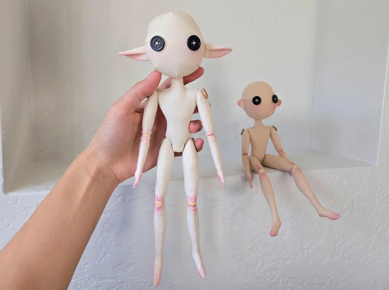 Jointed Art Doll Bundle Sewing Pattern — Boy & Girl, 2-in-1 PDF with Guide