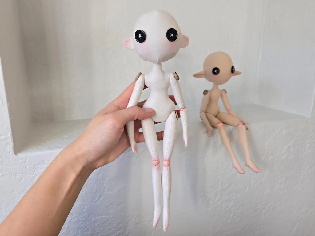 Jointed Art Doll Bundle Sewing Pattern — Boy & Girl, 2-in-1 PDF with Guide
