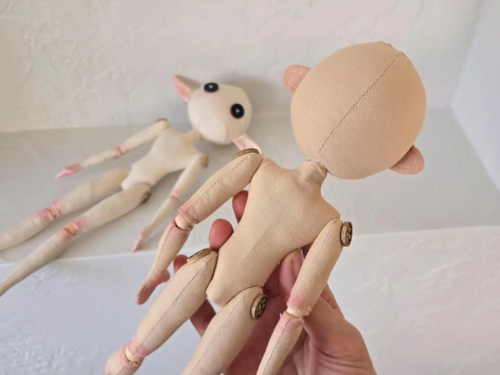 Jointed Art Doll Bundle Sewing Pattern — Boy & Girl, 2-in-1 PDF with Guide