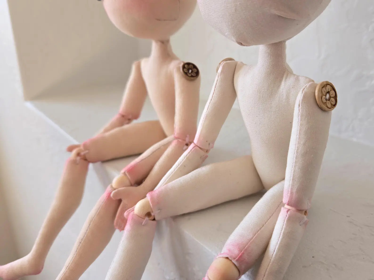 Jointed Art Doll Bundle Sewing Pattern — Boy & Girl, 2-in-1 PDF with Guide