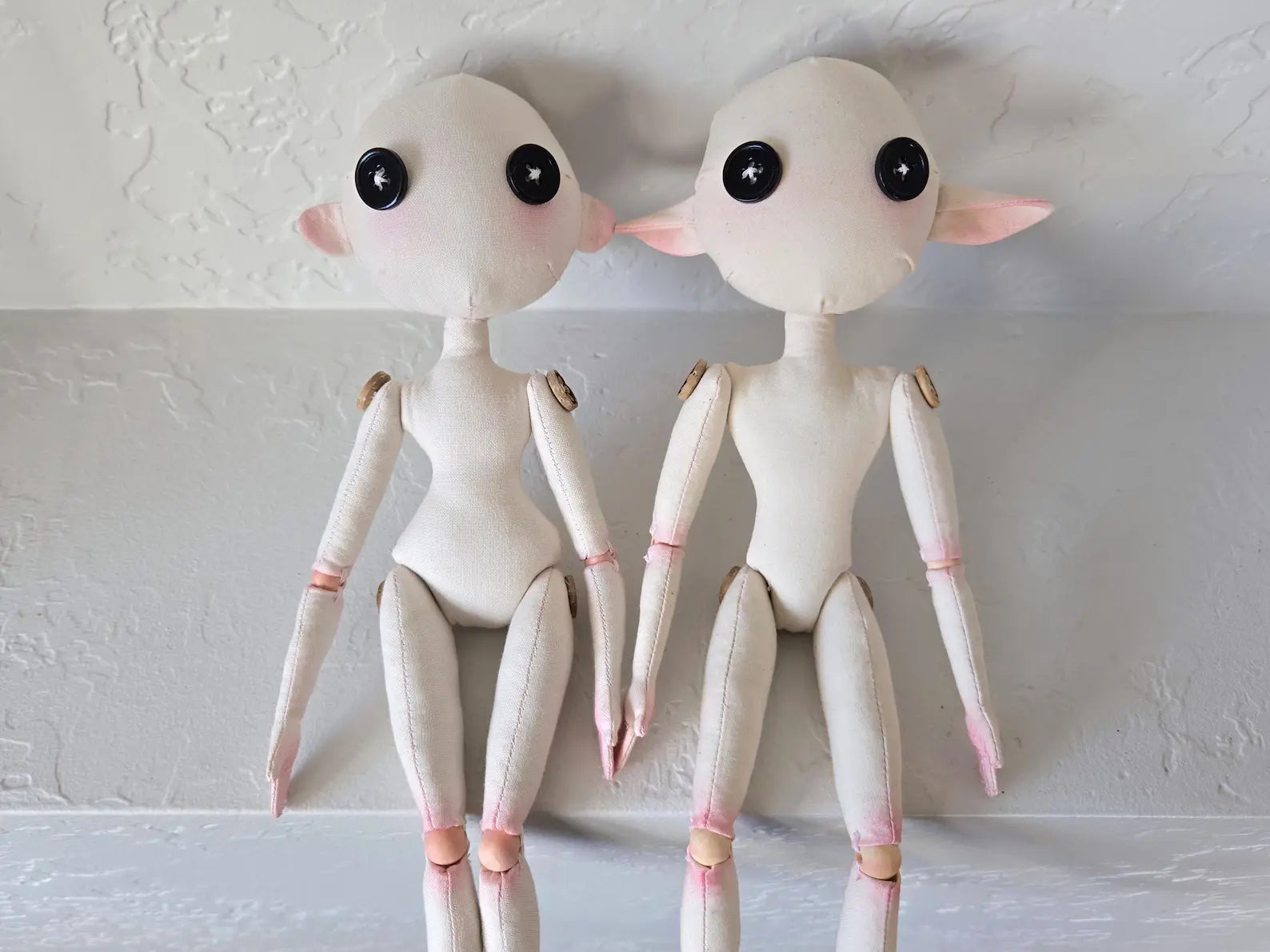 Jointed Art Doll Bundle Sewing Pattern — Boy & Girl, 2-in-1 PDF with Guide