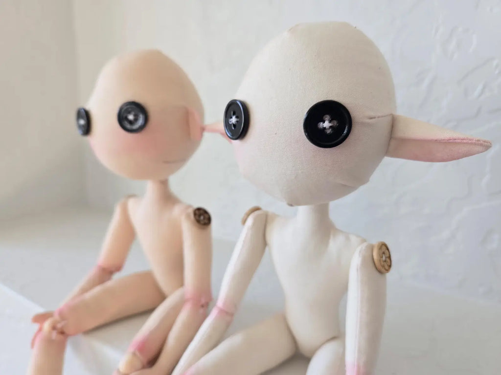 Jointed Art Doll Bundle Sewing Pattern — Boy & Girl, 2-in-1 PDF with Guide