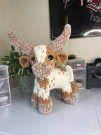 3-in-1 Standing Cow Crochet Pattern Bundle — Holstein, Longhorn & Highland (PDF)