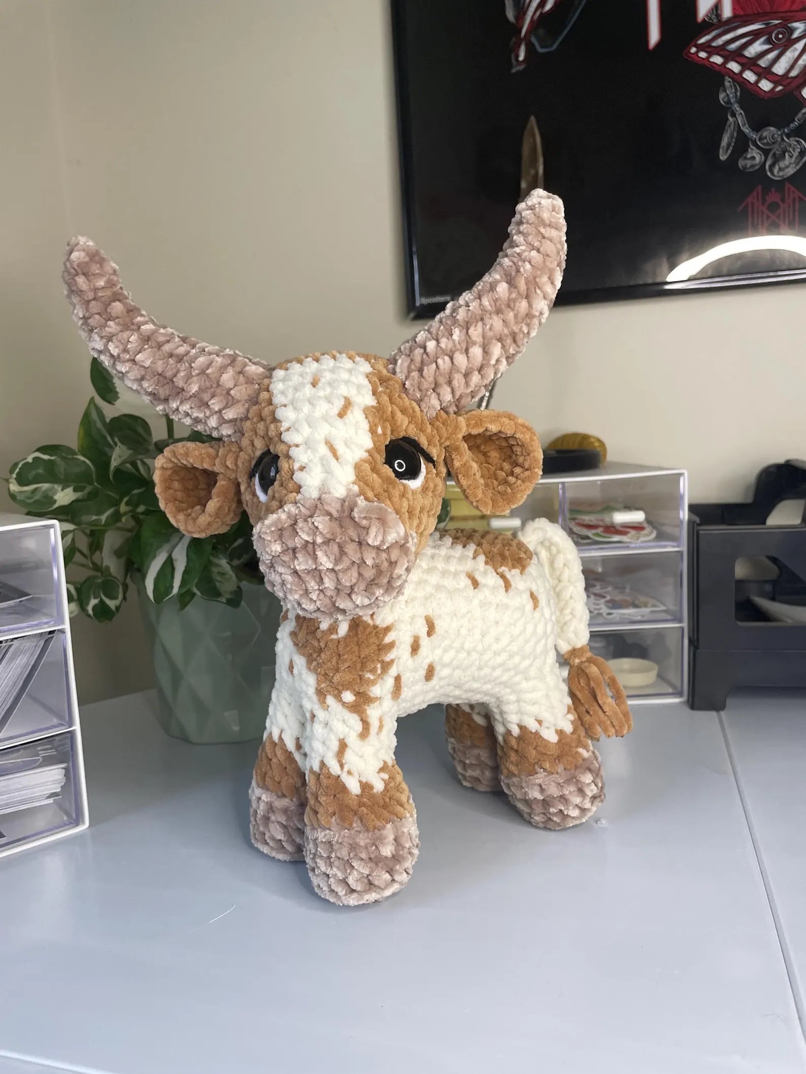 3-in-1 Standing Cow Crochet Pattern Bundle — Holstein, Longhorn & Highland (PDF)